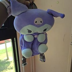 Kuromi Mini Backpack – Sanrio Plush Bag