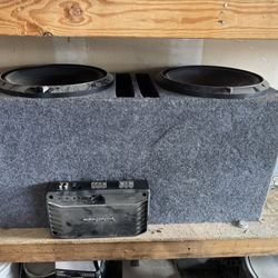 12” P3 Subs with Box and Amp