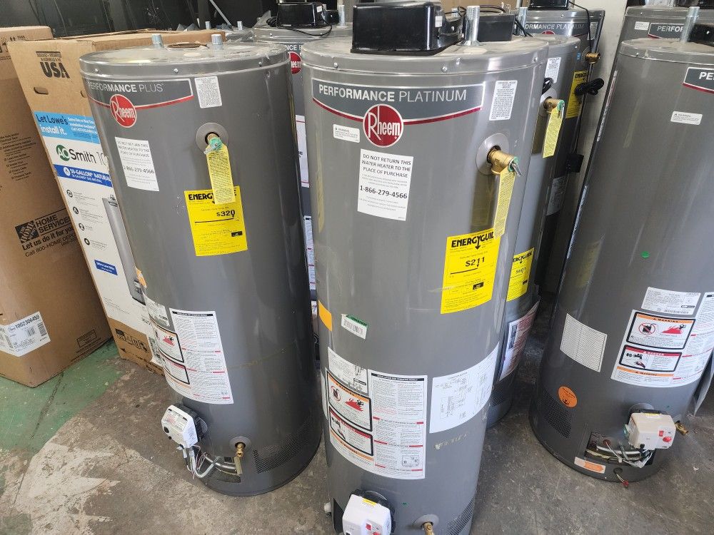 New Water Heater Rheem Performance Platinum