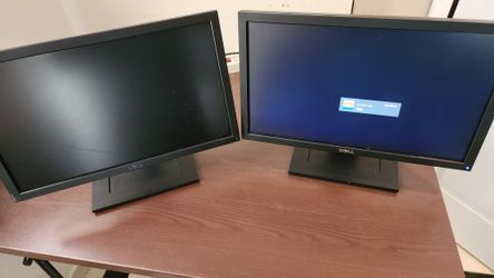 230831-01 Two(2) Matching DELL 20" Monitors