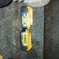 2 Dewalt 5ah Xr Batteries And Charger 100