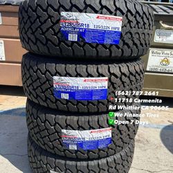 285/65R18 LT Atlander Roverclaw A/T New Set of Tires Installed and Balanced Set de Llantas Nuevas Instaladas y Balanceadas