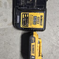 DEWALT BATTERY AND CHARGER