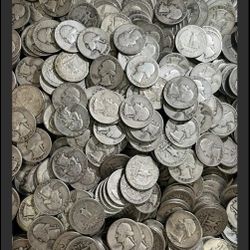 Lot of 426 Coins Of 90% Silver Washington Quarters all pre 1965