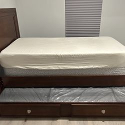 Twin size storage bed (top mattress & box NOT included)