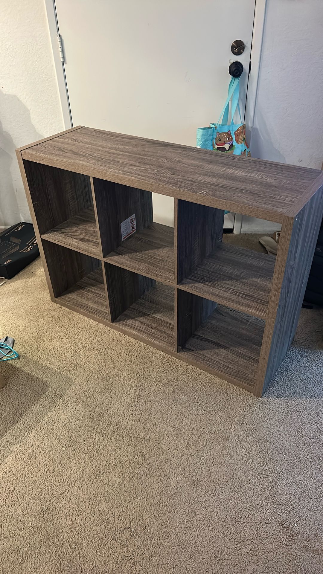 6 Cube Organizer Shelf/Cubby Storage Bookshelf