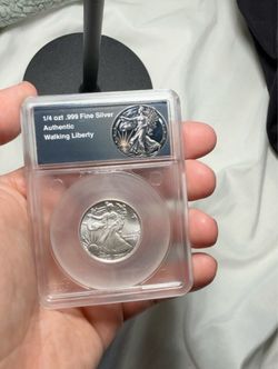 Silver round coin