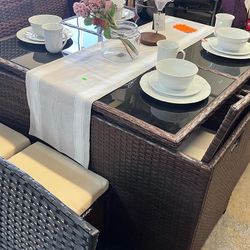 Outdoor Dining Set 9 Pc 