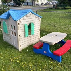 Playhouse And Table