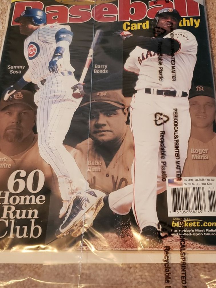 Beckett Baseball Card Monthly 200th Issue - November 2001