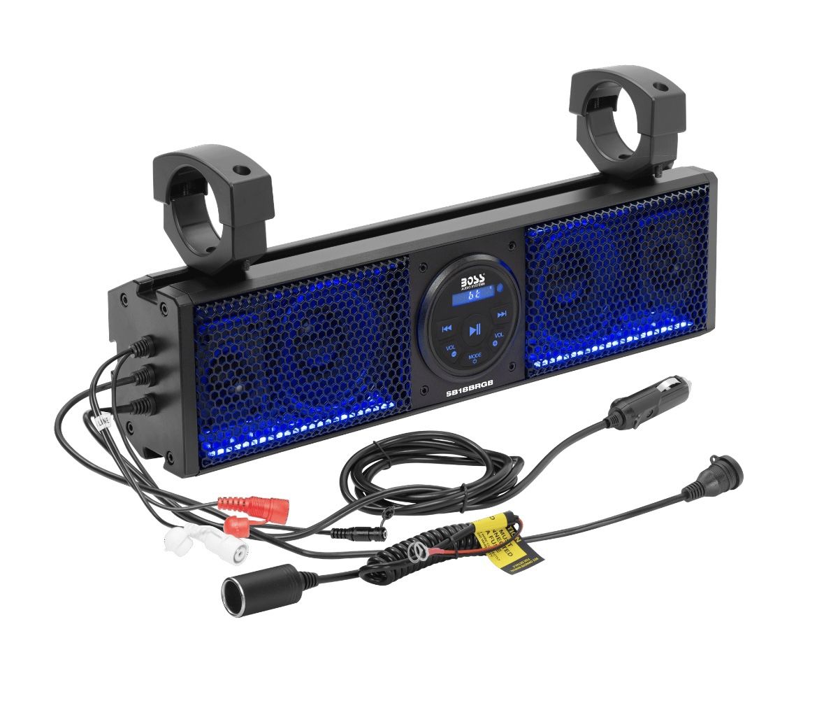 BOSS AUDIO SYSTEMS SB18BRGB BLUETOOTH 18" AMPLIFIED SOUND BAR Multicolor Lights