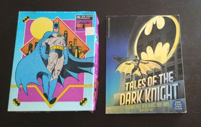 Vintage Batman book and puzzle