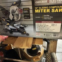 Chicago 10” Sliding Miter Saw 