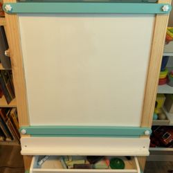 Kid Double Sided Marker / Chalkboard And Paper Roll