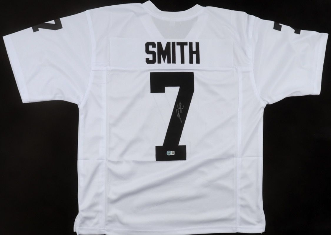 Geno Smith Signed Jersey (Beckett) Las Vegas Raiders