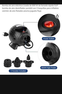 Electric Air Pump/ Bomba De Aire Electrica