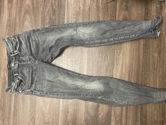 purple jeans