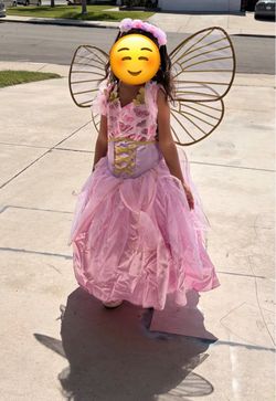 Girls Fairy Princess Halloween Costume with Wings