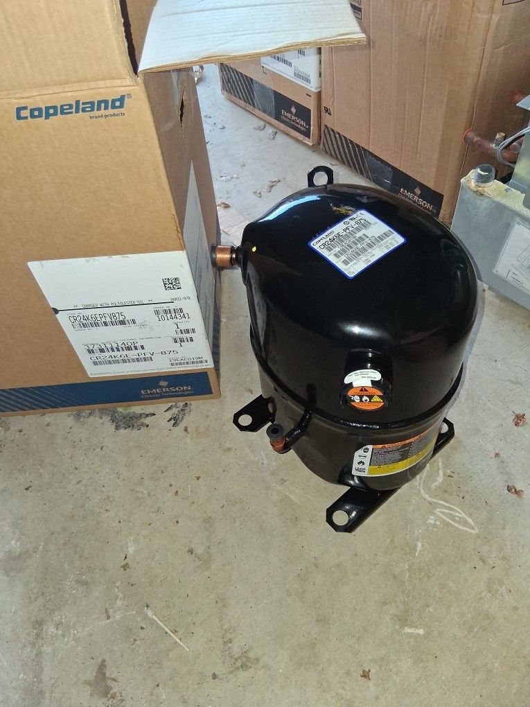 Copeland™ CR CR24K6E-PFV-875 Hermetic Compressor, 2 ton, 208 - 230 VAC, R22 OR R407C