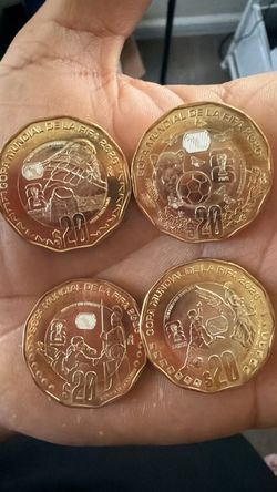 Set of 4 Mexico 2026 FIFA World Cup Commemorative 20 Peso Coins