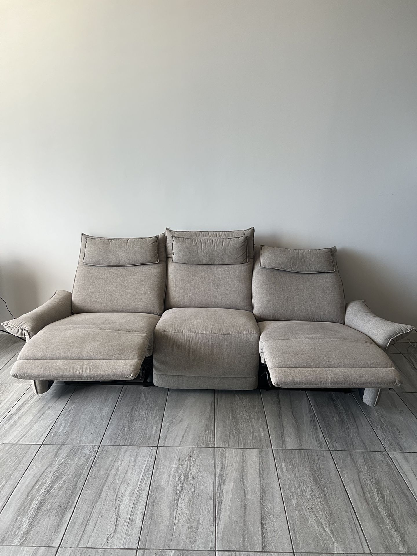 Light Brown Recliner Sofa