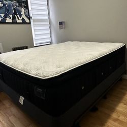 Stearns and Foster Lux Estate Cassatt Luxury Plush Pillow Top Queen + box spring