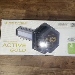 12″ DUST FREE® ACTIVE GOLD UV-C Light/Ionization Total Home Air Purification System