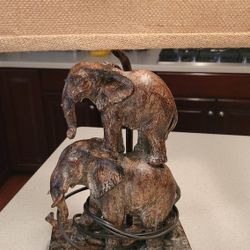 Lamp With Elephants
