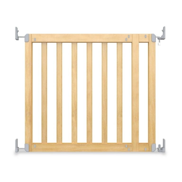Ingenuity The Doorway 36S Series Custom Collection Pet and Baby Gate, Natural Wood Ready for Paint or Stain, Openings from 30-36" Wide, Ages 6-24 Mont