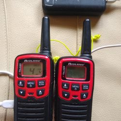 Walkie Talkie Midland Micro Handheld Ultralight 2 Way Radios Camping Hiking Vox Handsfree USB Powered AAA Battery Motorola Cobra REI Backpack Fishing 