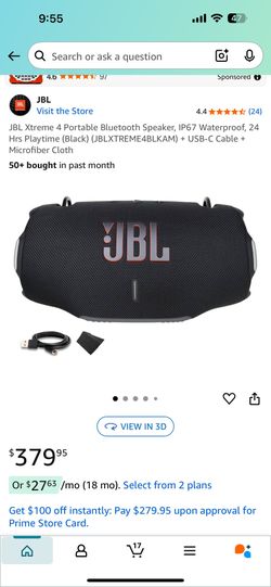 JBL extreme four with removable battery