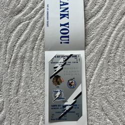 Tampa Bay Lightning October 7, 1992 First Game Commemorative Ticket
