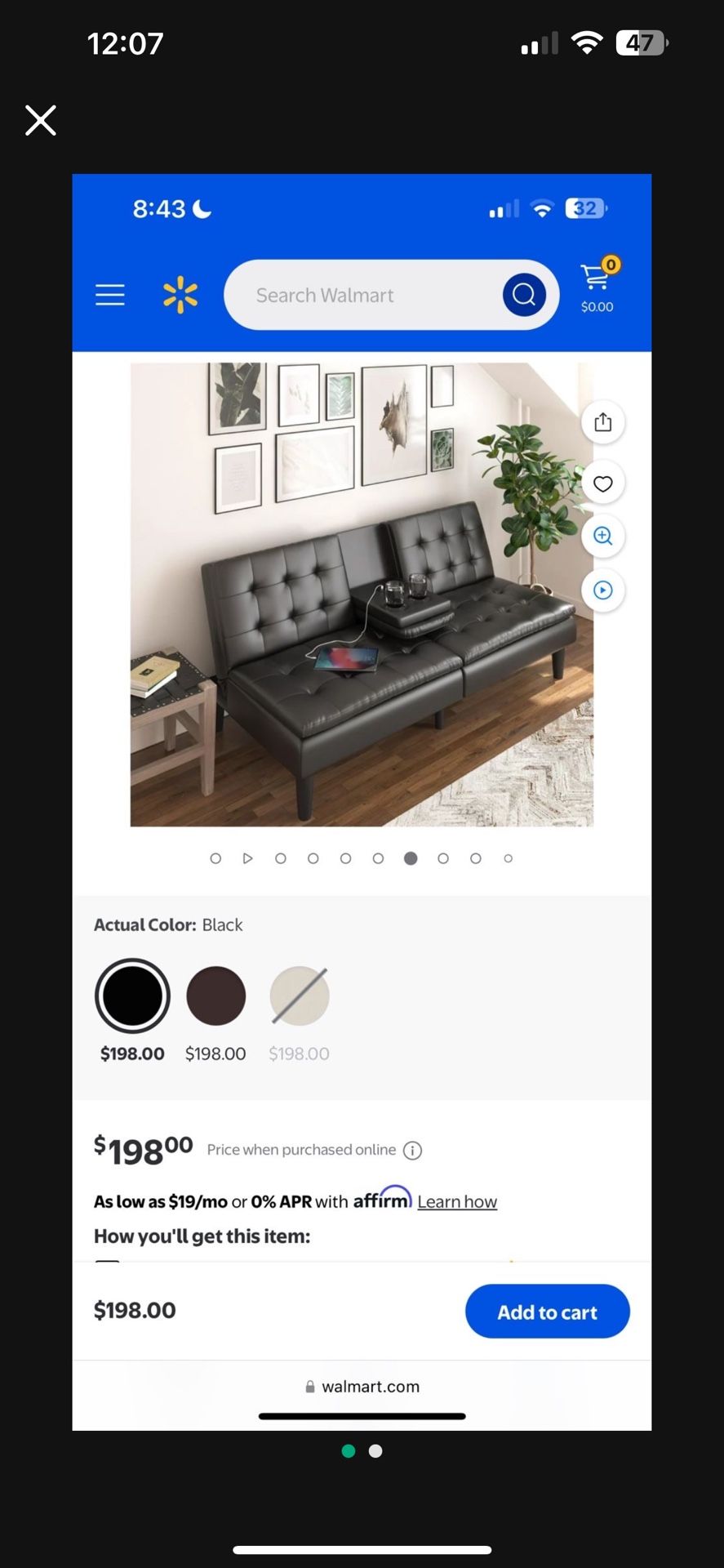 Futon couch