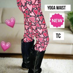 NEW Womens Valentines Day Leggings Soft As Lularoe OS/TC/TC2 