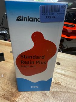 3d printer resin in red