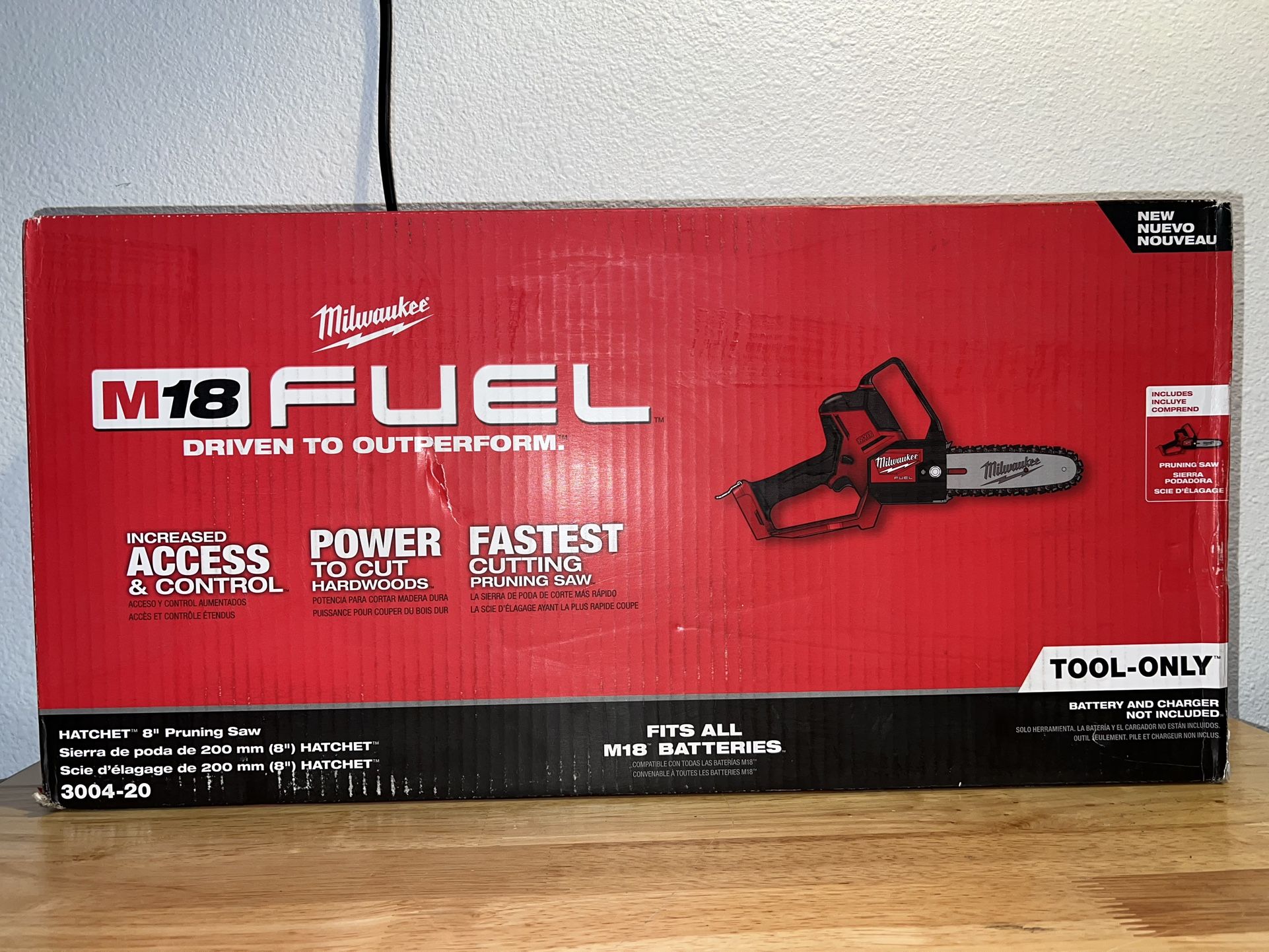 M18 FUEL 18V Lithium-Ion Brushless Battery 8 in. HATCHET Pruning Saw ‼️Tool-Only‼️NO BATTERY - NO CHARGER