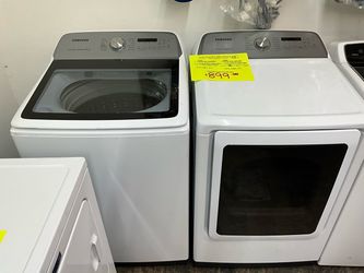 USED SAMSUN WASHER AND DRYER SET