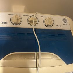 Portable plug-in washing machine I don’t need this was given to me by a friend moving out of the country. It works great just needs a new draiin hose.
