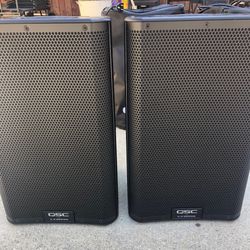 QSC K8.2 pair with covers