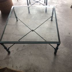 Glass Top Coffee And End Tables