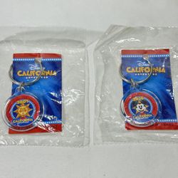2016 Disney ~ Celebrating 15 Years California Adventure Park Keychain ~ Lot of 2