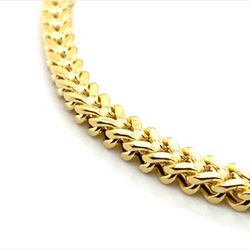 10k Gold Bracelet 8” Franco 4mm 6.2grams 144568 2