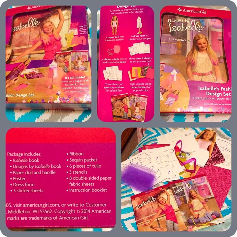 American girl Isabella paper doll set