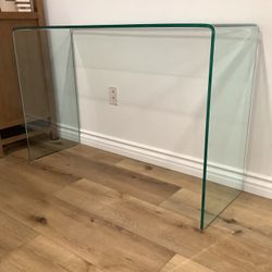 GLASS CONSOLE TABLE ENTRY TABLE GLASS 