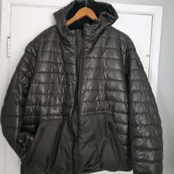 Men's Green Army Jacket XL Sherpa 