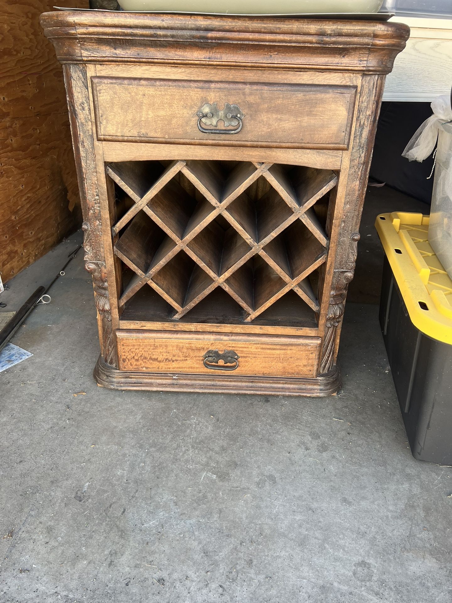 Rustic Wine Rack/bar Cabinet