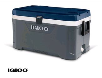 Igloo 70 QT Latitude Hard Sided Cooler, Blue and Gray