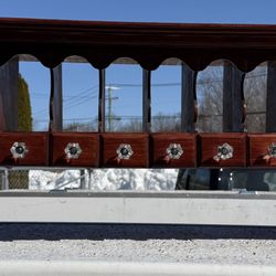 Vintage Desk Top with Drawers & Letter Compartments 