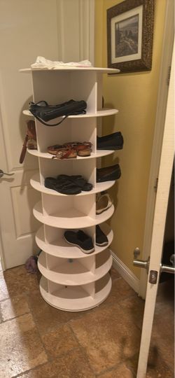 White shoe rack