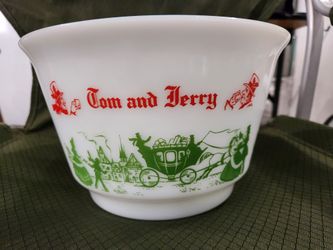 Tom and Jerry Christmas Punch Bowl